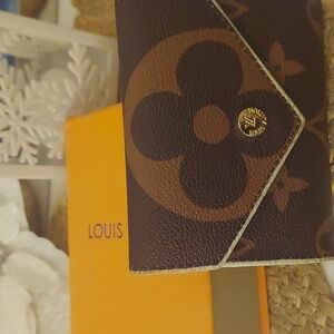 Monogram Wallet with White Trim